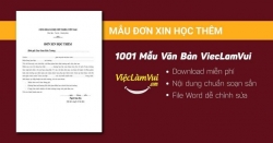 Mẫu đơn xin học thêm