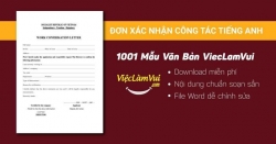 Mẫu đơn xác nhận công tác tiếng Anh