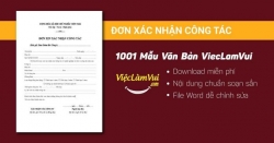 Mẫu đơn xác nhận công tác