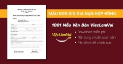 Mẫu đơn xin gia hạn hợp đồng