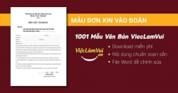 Mẫu đơn xin vào Đoàn