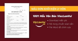 Mẫu đơn khởi kiện ly hôn