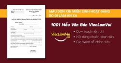 Mẫu đơn xin miễn sinh hoạt Đảng đi làm ăn xa