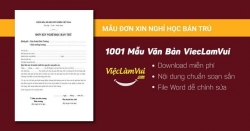 Mẫu đơn xin nghỉ học bán trú