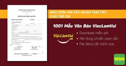 Mẫu đơn xin xác nhận tạm trú cho trẻ em để đi học, 4457, Minh Toàn, Giàu Nhanh, 16/03/2021 09:23:41