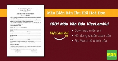 Mẫu biên bản thu hồi hoá đơn chi tiết chuẩn nhất, 4510, Minh Toàn, Giàu Nhanh, 01/04/2021 10:35:38