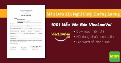 Mẫu đơn xin nghỉ phép hưởng lương theo chế độ đúng quy định mới nhất, 4542, Minh Toàn, Giàu Nhanh, 07/04/2021 13:53:36